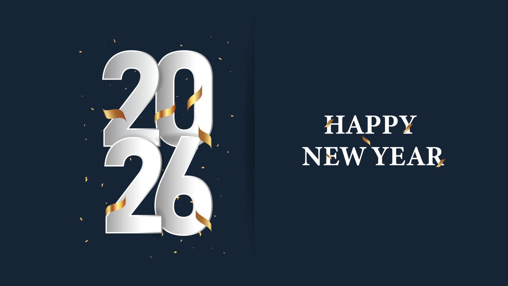 2026,Happy,New,Year,Letters,Banner,,Happy,New,Year,Vector